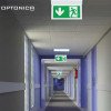 LED evakuacinis šviestuvas, 2W, 3 val., sieninis, paviršinis, su rodykle