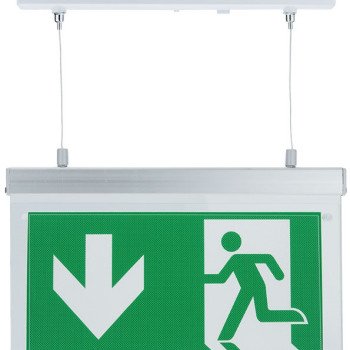 LED evakuacinis šviestuvas, 2W, 3 val., pakabinamas