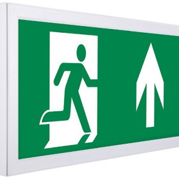 LED evakuacinis šviestuvas, 3W, 3 val., paviršinis, su rodykle
