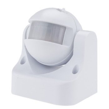 PIR daviklis, 12m, 180°, IP44, baltas