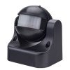 PIR daviklis, 12m, 180°, IP44, juodas