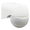 PIR daviklis, 12m, 180°, IP54, baltas