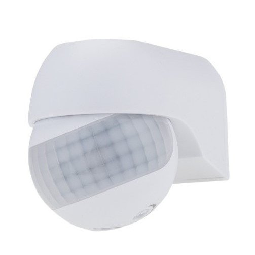 PIR daviklis, 12m, 180°, IP54, baltas