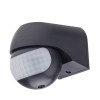 PIR daviklis, 12m, 180°, IP54, juodas PIR daviklis, 12m, 180°, IP54, juodas