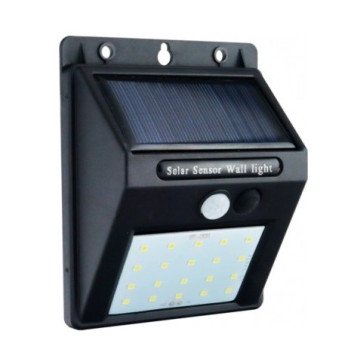 LED sieninis šviestuvas, juodas, 0.75W, šalta balta šviesa