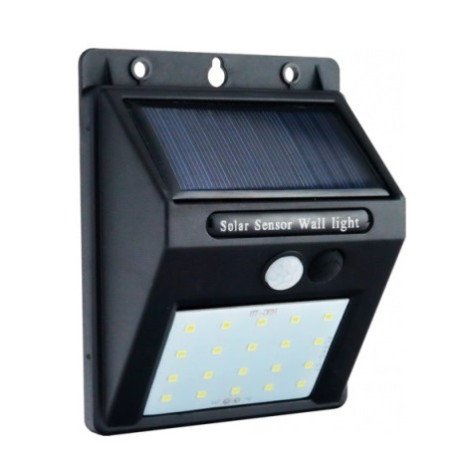 LED sieninis šviestuvas, juodas, 0.75W, šalta balta šviesa