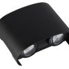 LED sieninis šviestuvas, juodas, 4W, šilta balta šviesa