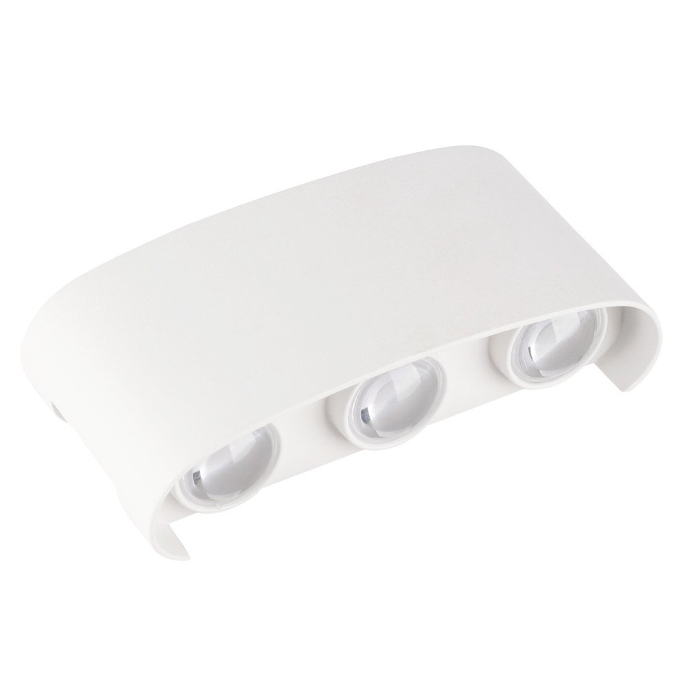LED sieninis šviestuvas, baltas, 6W, šilta balta šviesa LED sieninis šviestuvas, baltas, 6W, šilta balta šviesa