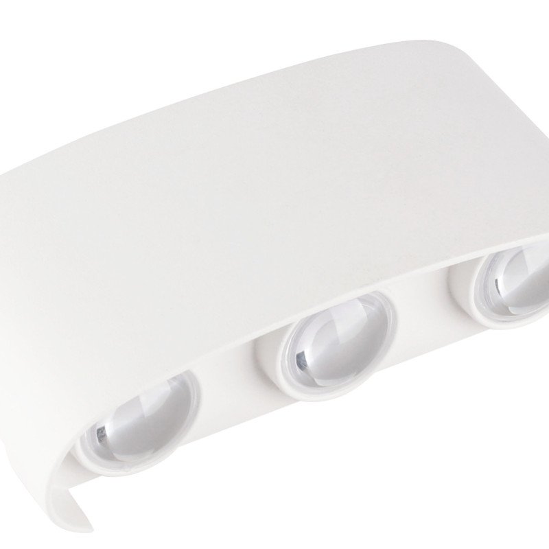 LED sieninis šviestuvas, baltas, 6W, šilta balta šviesa