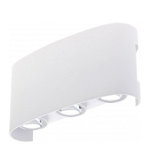 LED sieninis šviestuvas, baltas, 6W, šilta balta šviesa LED sieninis šviestuvas, baltas, 6W, šilta balta šviesa