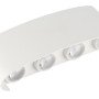 LED sieninis šviestuvas, baltas, 8W, šilta balta šviesa