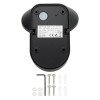 LED sieninis šviestuvas, juodas, apvalus, pasukamas, PIR jutiklis, 12W, šilta balta šviesa LED sieninis šviestuvas, juodas, apvalus, pasukamas, PIR jutiklis, 12W, šilta balta šviesa