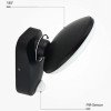 LED sieninis šviestuvas, juodas, apvalus, pasukamas, PIR jutiklis, 12W, šilta balta šviesa LED sieninis šviestuvas, juodas, apvalus, pasukamas, PIR jutiklis, 12W, šilta balta šviesa