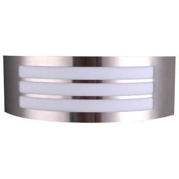 LED sieninis šviestuvas, nerūdyjantis plienas, grotelės, 1 lizdas, Max 16W LED sieninis šviestuvas, nerūdyjantis plienas, grotelės, 1 lizdas, Max 16W