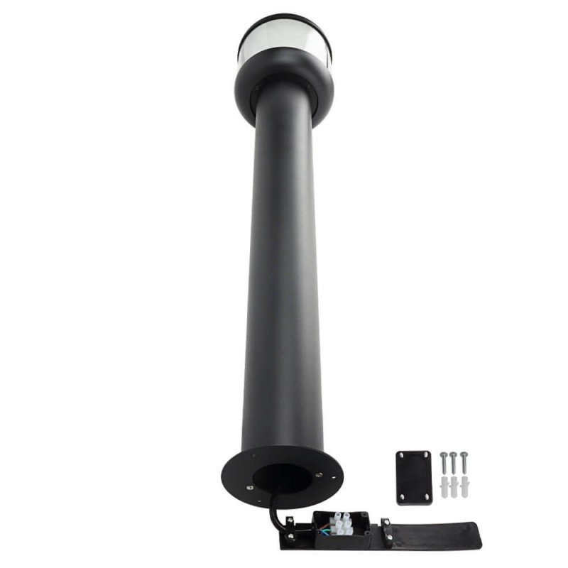 LED vejos lempa, 75cm, tamsiai pilka