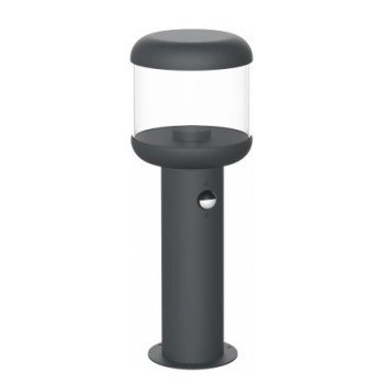 LED vejos lempa, 35cm, PIR jutiklis, tamsiai pilka