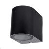 LED sieninis šviestuvas, juodas, cilindrinis, 1 lizdas, Max 35W