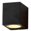 LED sieninis šviestuvas, juodas, kvadratinis, 1 lizdas, Max 35W LED sieninis šviestuvas, juodas, kvadratinis, 1 lizdas, Max 35W