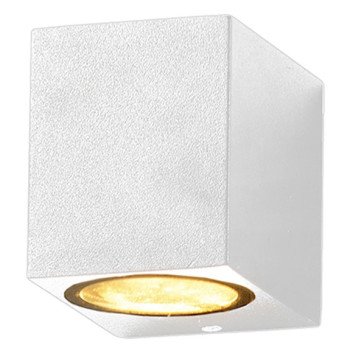 LED sieninis šviestuvas, baltas, kvadratinis, 1 lizdas, Max 35W