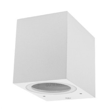 LED sieninis šviestuvas, baltas, kvadratinis, 1 lizdas, Max 35W