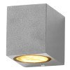 LED sieninis šviestuvas, sidabrinis, kvadratinis, 1 lizdas, Max 35W LED sieninis šviestuvas, sidabrinis, kvadratinis, 1 lizdas, Max 35W
