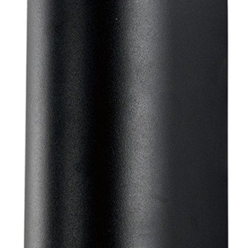LED sieninis šviestuvas, juodas, cilindrinis, 2 lizdai, Max 35W