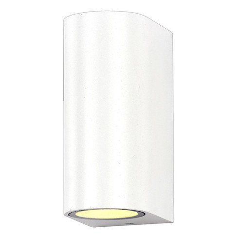 LED sieninis šviestuvas, baltas, cilindrinis, 2 lizdai, Max 35W LED sieninis šviestuvas, baltas, cilindrinis, 2 lizdai, Max 35W
