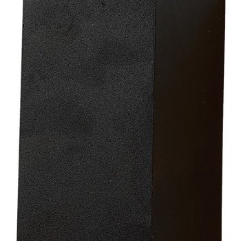 LED sieninis šviestuvas, juodas, stačiakampis, 2 lizdai, Max 35W