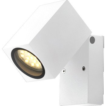 LED sieninis šviestuvas, baltas, stačiakampis, 1 lizdas, Max 35W