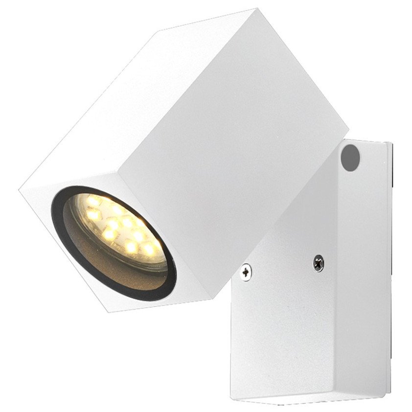 LED sieninis šviestuvas, baltas, stačiakampis, 1 lizdas, Max 35W