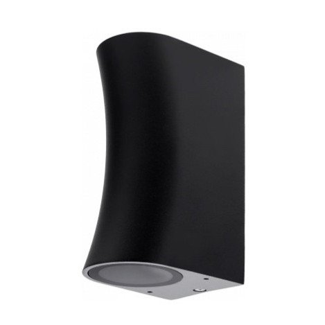 LED sieninis šviestuvas, juodas, cilindrinis, lenktas, 2 lizdai, Max 35W LED sieninis šviestuvas, juodas, cilindrinis, lenktas, 2 lizdai, Max 35W