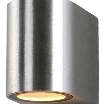 LED sieninis šviestuvas, poliruotas metalas, 1 lizdas, Max 35W