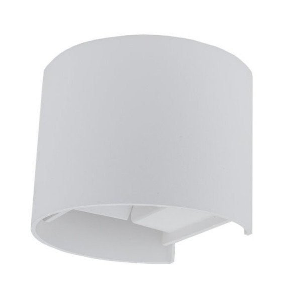 LED sieninis šviestuvas, baltas, apvalus, reguliuojamas spindulys, 6W, neutrali balta šviesa