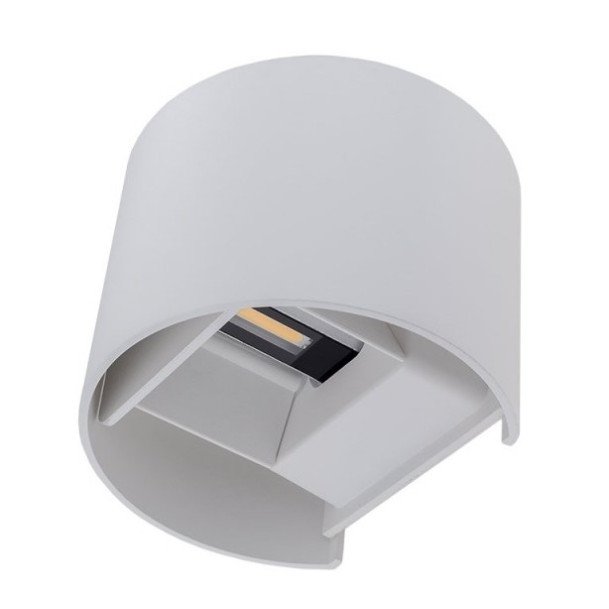 LED sieninis šviestuvas, baltas, apvalus, reguliuojamas spindulys, 6W, neutrali balta šviesa