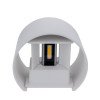 LED sieninis šviestuvas, baltas, apvalus, reguliuojamas spindulys, 6W, neutrali balta šviesa