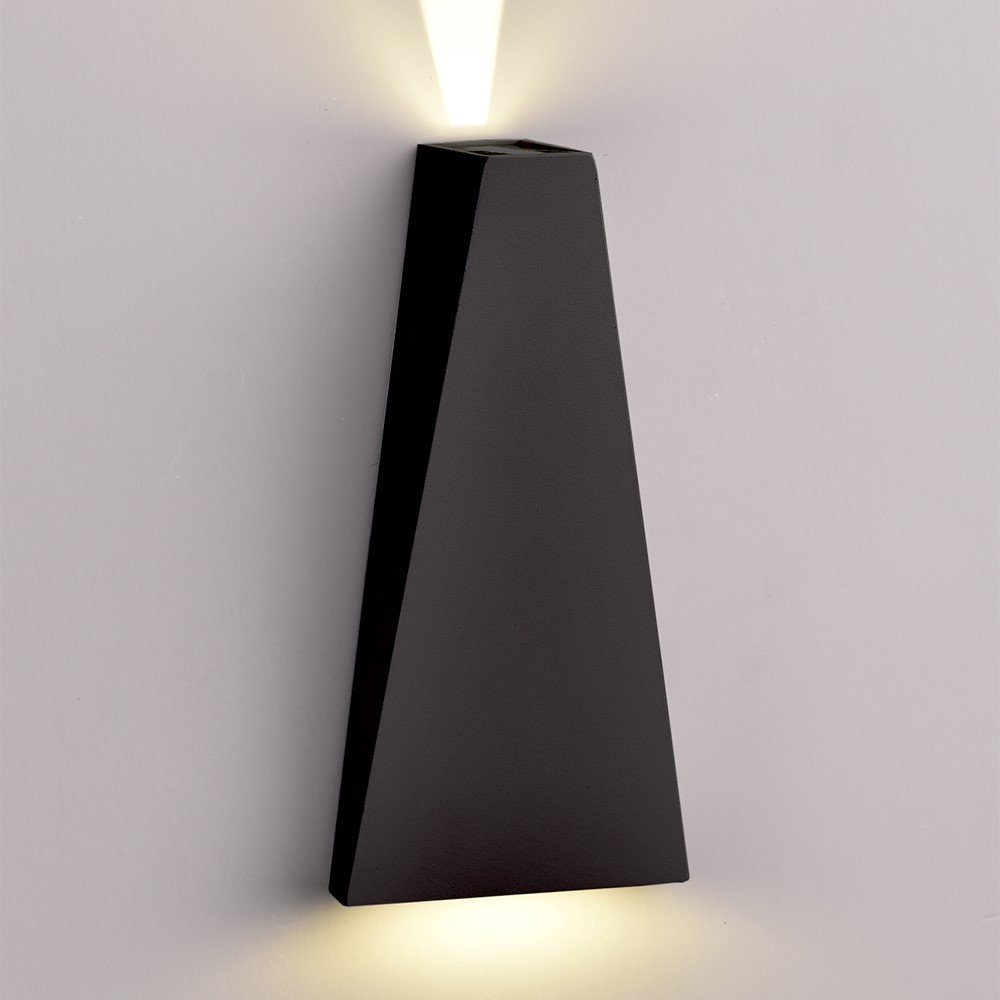 LED sieninis šviestuvas, juodas, 6W, neutrali balta šviesa LED sieninis šviestuvas, juodas, 6W, neutrali balta šviesa