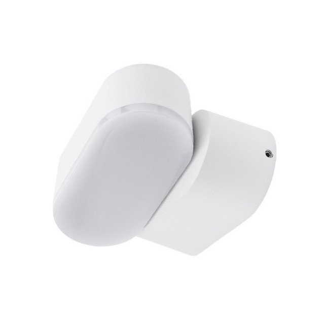 LED sieninis šviestuvas, baltas, pasukamas, 6W, šilta balta šviesa LED sieninis šviestuvas, baltas, pasukamas, 6W, šilta balta šviesa