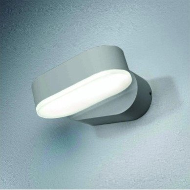 LED sieninis šviestuvas, pilkas, pasukamas, 6W, šilta balta šviesa