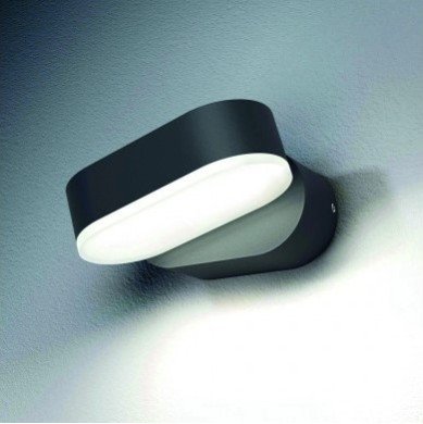 LED sieninis šviestuvas, juodas, pasukamas, 6W, neutrali balta šviesa