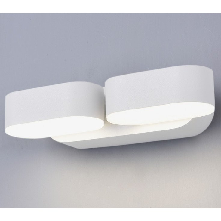 LED sieninis šviestuvas, baltas, pasukamas, 12W, neutrali balta šviesa