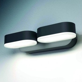 LED sieninis šviestuvas, juodas, pasukamas, 12W, neutrali balta šviesa