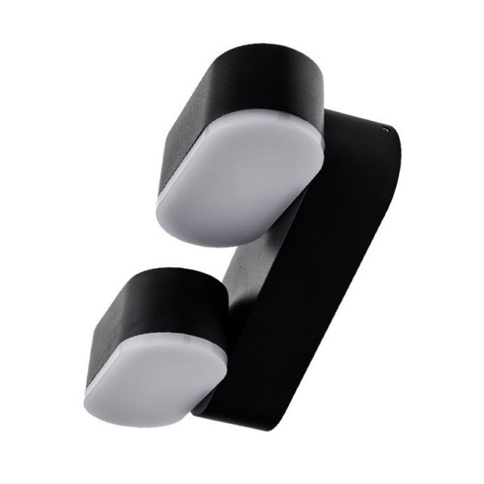LED sieninis šviestuvas, juodas, pasukamas, 12W, neutrali balta šviesa LED sieninis šviestuvas, juodas, pasukamas, 12W, neutrali balta šviesa