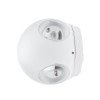 LED sieninis šviestuvas, baltas, apvalus, 4 LEDai, 4W, šilta balta šviesa