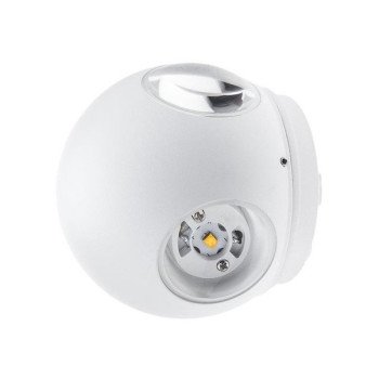 LED sieninis šviestuvas, baltas, apvalus, 4 LEDai, 4W, neutrali balta šviesa