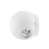 LED sieninis šviestuvas, baltas, apvalus, 6W, šilta balta šviesa LED sieninis šviestuvas, baltas, apvalus, 6W, šilta balta šviesa
