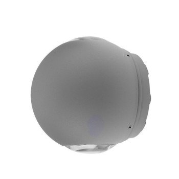 LED sieninis šviestuvas, pilkas, apvalus, 6W, neutrali balta šviesa