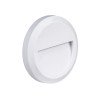LED laiptų šviestuvas, apvalus, baltas, 2W, šilta balta šviesa