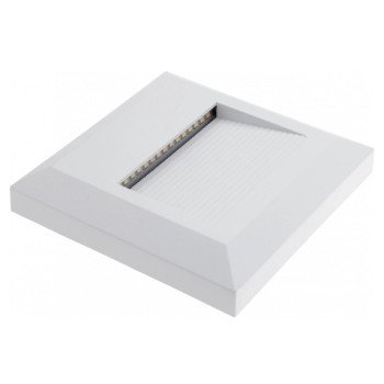 LED laiptų šviestuvas, kvadratinis, baltas, 2W, neutrali balta šviesa