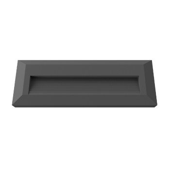 LED laiptų šviestuvas, stačiakampis, juodas, 3W, neutrali balta šviesa