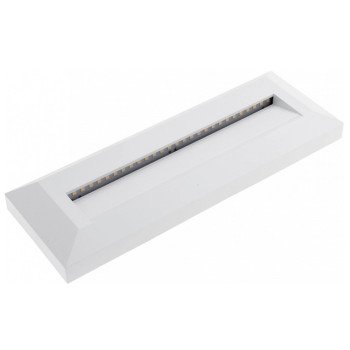 LED laiptų šviestuvas, stačiakampis, baltas, 3W, neutrali balta šviesa